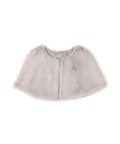 JILL by JILL STUART（ジルバイジルスチュアート）の「＜mikuさんコラボ＞フェイクファーケープ（その他アウター・レディース・グレー/ホワイト・FREE）」の17枚目の写真