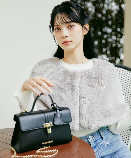 mikuさんコラボ＞フェイクファーケープ（その他アウター）｜JILL by