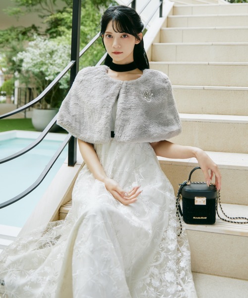 mikuさんコラボ＞フェイクファーケープ（その他アウター）｜JILL by