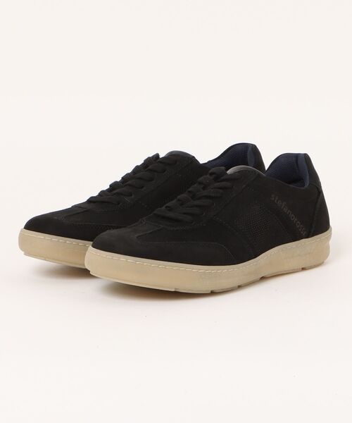 stefanorossi(ステファノロッシ)の「STEFANO ROSSI ステファノロッシ PABLO LACE ブロレース SR04243 N/NERO(スニーカー・メンズ・ブラック・40/41/42/43/44/39)」の1枚目の写真