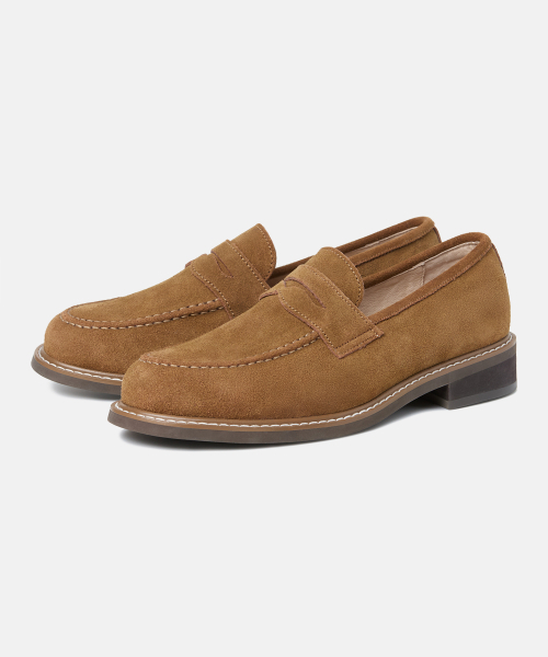 4cmスエードウェスタンペニーローファーブランデン(CR0091SNF)