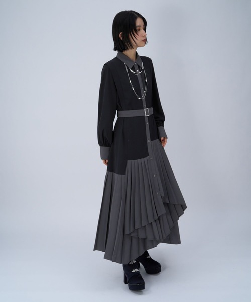 HARE(ハレ)の「プリーツイレヘムワンピース(ワンピース・レディース・ブラック系その他/ブラック/グレー/グレー系その他/ベージュ・FREE)」の19枚目の写真