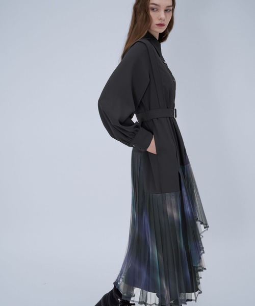 HARE(ハレ)の「プリーツイレヘムワンピース(ワンピース・レディース・ブラック系その他/ブラック/グレー/グレー系その他/ベージュ・FREE)」の8枚目の写真