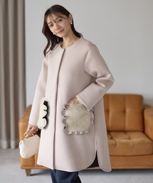 ［新品未使用］Neigeネージュ　コート Ambre Neige（アンブルネージュ） アウター フェイクファーコート/WEB