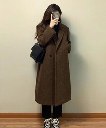 大人シルエット ロング丈　コート