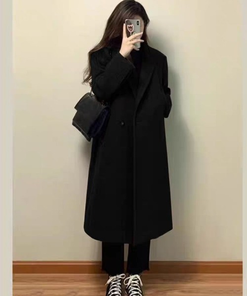 Ritzy（リッツィー）の「大人シルエット ロング丈　コート（その他アウター・レディース・ブラウン/ブラック・M/L）」の13枚目の写真