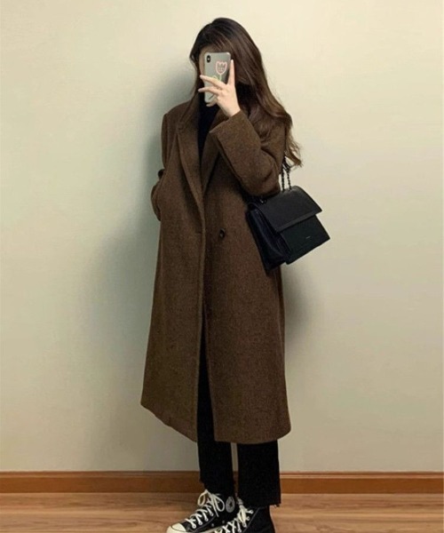 Ritzy（リッツィー）の「大人シルエット ロング丈　コート（その他アウター・レディース・ブラウン/ブラック・M/L）」の7枚目の写真