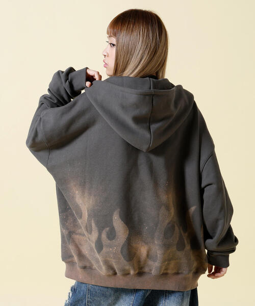 【NEW】エルエイチピー（LHP）/SIS／エスアイエス／Fire Pattern Zip Hoodie SIS/エスアイエス/Fire Pattern Zip Hoodie（パーカー）｜SIS（エス