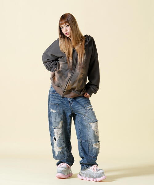 SIS/エスアイエス/Fire Pattern Zip Hoodie（パーカー）｜SIS（エス