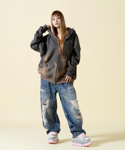 SIS/エスアイエス/Fire Pattern Zip Hoodie（パーカー）｜SIS（エス