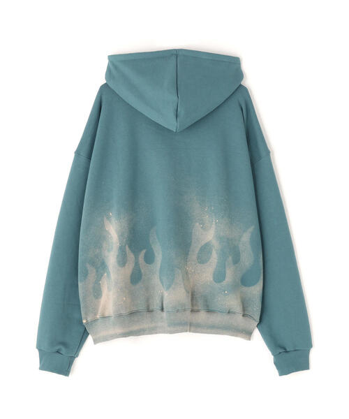 SIS(エスアイエス)の「SIS/エスアイエス/Fire Pattern Zip Hoodie(パーカー・レディース・グレー/ブルー・F)」の7枚目の写真