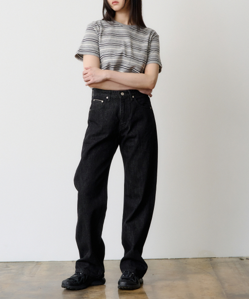 あーーー様　デニムパンツ　サイズs WOMEN) DEN0061 Selvedge Wide Fit (One Black)（デニムパンツ