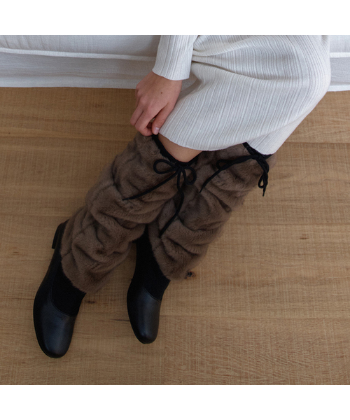 LILYSHOE（リリーシュー）の「hamlin long boots_2 color（ブーツ・レディース・チョコ/ブラック・22.5cm/23cm/23.5cm/24cm/24.5cm/25cm/25.5cm）」の2枚目の写真