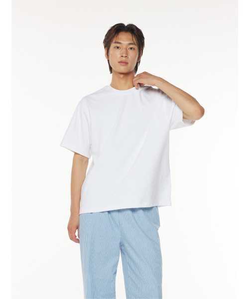THESTORI（ザ・ストリ）の「[21.7oz / 8数] シンプルヘビーオーバーサイズ半袖Tシャツ（ホワイト）（Tシャツ/カットソー・メンズ・その他・0(S)/1(M)/2(L)/3(XL)）」の2枚目の写真