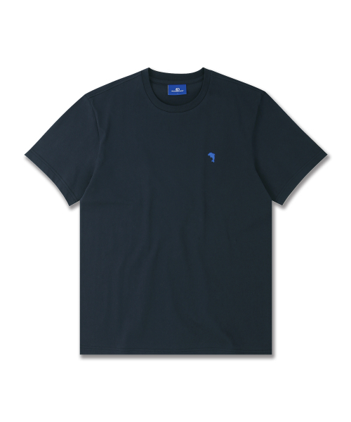 DOLPHIN WAVE APPAREL(ドルフィンウェーブアパレル)の「ドルフィンミニチェーン刺繍16番半袖Tシャツネイビー(Tシャツ/カットソー・メンズ・その他・MEDIUM/LARGE/X-LARGE)」の1枚目の写真