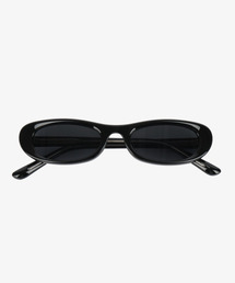HANGLE EYEWEAR（ハングルアイウェア）の「フラットオーバルサングラスブラック（サングラス）」