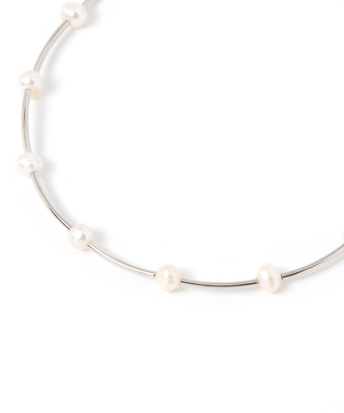 GLOBAL WORK（グローバルワーク）の「淡水パールネックレス/629947（ネックレス・レディース・シルバー/ゴールド・FREE）」の2枚目の写真