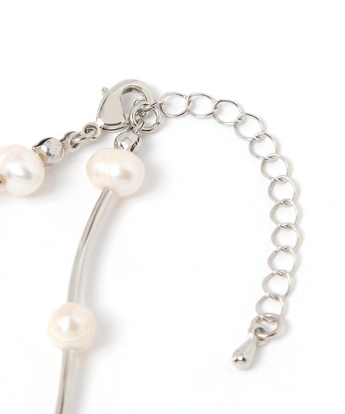 GLOBAL WORK（グローバルワーク）の「淡水パールネックレス/629947（ネックレス・レディース・シルバー/ゴールド・FREE）」の4枚目の写真