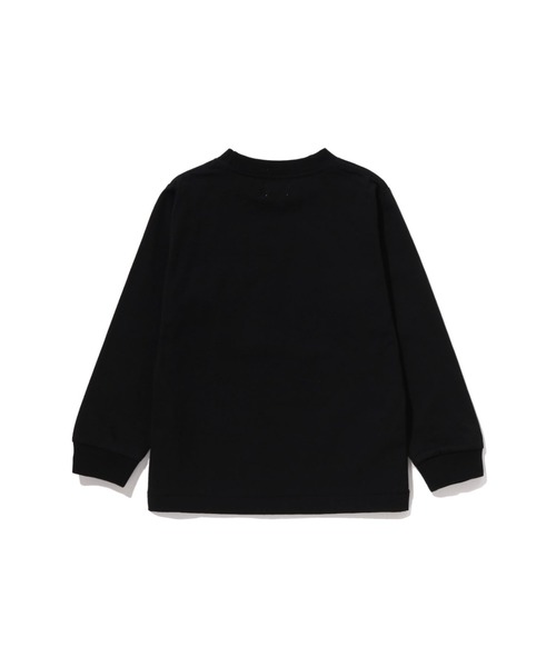 A BATHING APE（アベイシングエイプ）の「BABY MILO LS TEE（Tシャツ/カットソー・キッズ・オレンジ/ピンク/ホワイト/グリーン/ブラック・130/100/110/140/120/90）」の7枚目の写真