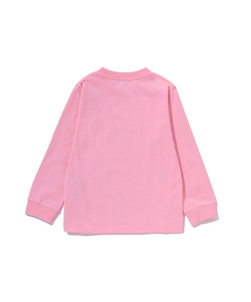 A BATHING APE（アベイシングエイプ）の「BABY MILO LS TEE（Tシャツ/カットソー・キッズ・オレンジ/ピンク/ホワイト/グリーン/ブラック・130/100/110/140/120/90）」の9枚目の写真