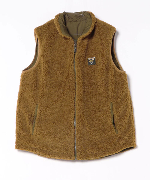 PICTURE ORGANIC CLOTHING(ピクチャーオーガニッククロージング)の「【PICTURE/ピクチャー】RUSSELLO VEST リバーシブル ナイロン モコモコ ボア ベスト(ベスト・メンズ・ブラック/カーキ・LARGE/X-LARGE/MEDIUM)」の11枚目の写真