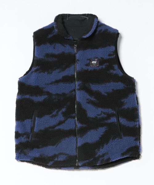 PICTURE ORGANIC CLOTHING(ピクチャーオーガニッククロージング)の「【PICTURE/ピクチャー】RUSSELLO VEST リバーシブル ナイロン モコモコ ボア ベスト(ベスト・メンズ・ブラック/カーキ・LARGE/X-LARGE/MEDIUM)」の6枚目の写真