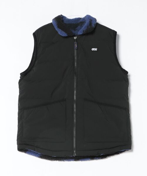 PICTURE ORGANIC CLOTHING(ピクチャーオーガニッククロージング)の「【PICTURE/ピクチャー】RUSSELLO VEST リバーシブル ナイロン モコモコ ボア ベスト(ベスト・メンズ・ブラック/カーキ・LARGE/X-LARGE/MEDIUM)」の3枚目の写真