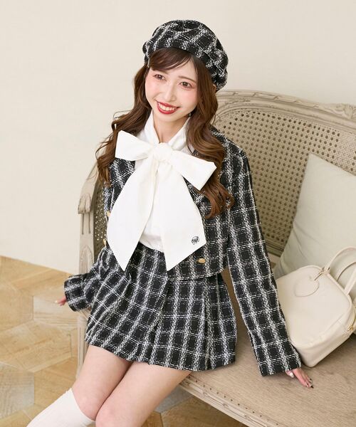 MAJESTIC LEGON（マジェスティックレゴン）の「ツイードショートジャケット（その他アウター・レディース・ホワイト系その他2/ブラック系その他・MEDIUM）」の18枚目の写真