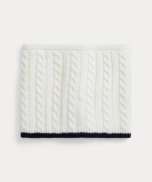 セール】ケーブルニット ネック ウォーマー（ネックウォーマー