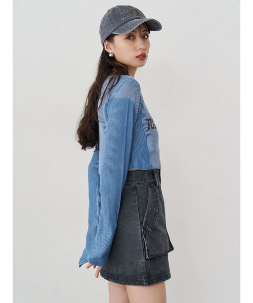 MURUA(ムルーア)の「フロントZIPアウトポケットミニスカート(スカート・レディース・グレー/ベージュ/カーキ・2/1)」の13枚目の写真