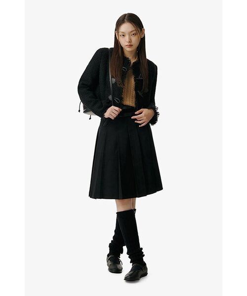 320SHOWROOM(320ショールーム)の「Toggle button Fringe tweed Wool Jacket Black(その他アウター・レディース・その他・SMALL/MEDIUM)」の11枚目の写真