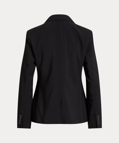 POLO RALPH LAUREN　テーラードジャケット　ストレッチ素材　黒　M シングルブレステッド ストレッチウール ブレザー（テーラード