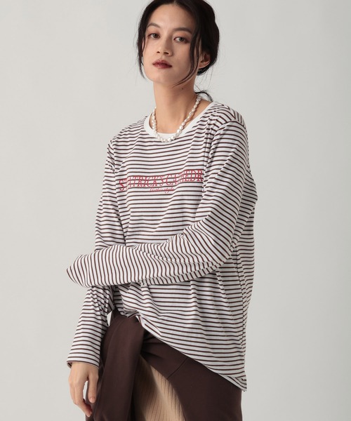 Elura(エルーラ)の「ロゴアソートT/641270(Tシャツ/カットソー・レディース・ホワイト/ベージュ/ブラウン/ホワイト系その他・FREE)」の3枚目の写真