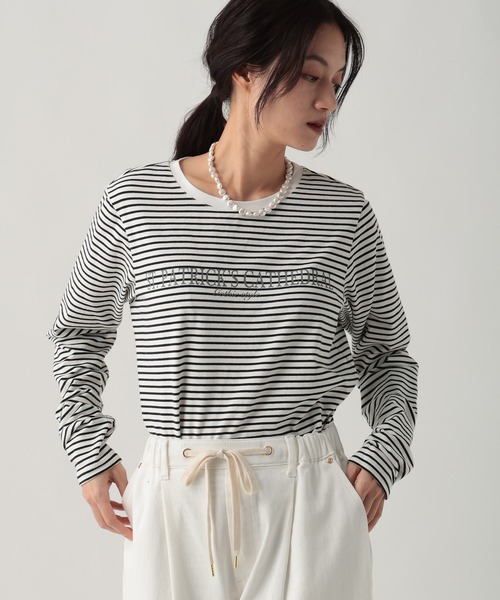 Elura(エルーラ)の「ロゴアソートT/641270(Tシャツ/カットソー・レディース・ホワイト/ベージュ/ブラウン/ホワイト系その他・FREE)」の9枚目の写真