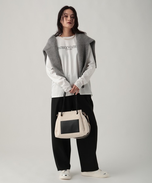 Elura(エルーラ)の「ロゴアソートT/641270(Tシャツ/カットソー・レディース・ホワイト/ベージュ/ブラウン/ホワイト系その他・FREE)」の8枚目の写真