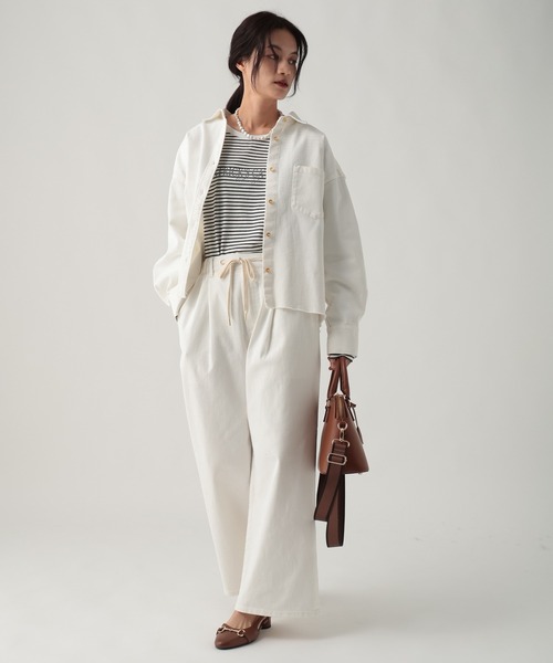 Elura(エルーラ)の「ロゴアソートT/641270(Tシャツ/カットソー・レディース・ホワイト/ベージュ/ブラウン/ホワイト系その他・FREE)」の11枚目の写真