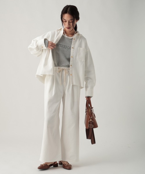 Elura(エルーラ)の「ロゴアソートT/641270(Tシャツ/カットソー・レディース・ホワイト/ベージュ/ブラウン/ホワイト系その他・FREE)」の10枚目の写真