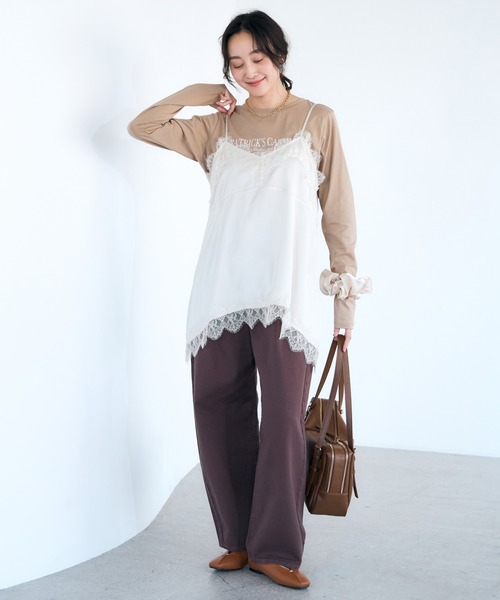 Elura(エルーラ)の「ロゴアソートT/641270(Tシャツ/カットソー・レディース・ホワイト/ベージュ/ブラウン/ホワイト系その他・FREE)」の19枚目の写真