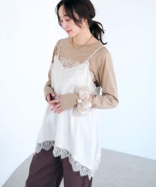 Elura(エルーラ)の「ロゴアソートT/641270(Tシャツ/カットソー・レディース・ホワイト/ベージュ/ブラウン/ホワイト系その他・FREE)」の18枚目の写真