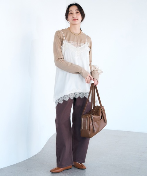 Elura(エルーラ)の「ロゴアソートT/641270(Tシャツ/カットソー・レディース・ホワイト/ベージュ/ブラウン/ホワイト系その他・FREE)」の20枚目の写真