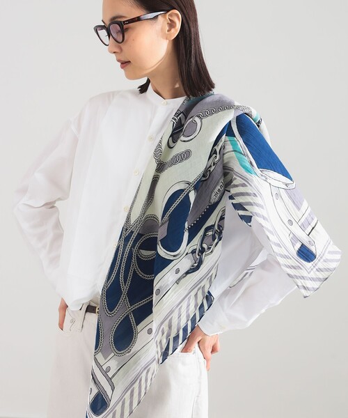 Demi-Luxe BEAMS（デミルクス ビームス）の「manipuri / ピルエット ストール（ストール/ショール・レディース・グレー・ONE SIZE）」の3枚目の写真