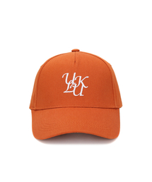 ULUK（ユルク）の「ルシダ刺繍コットンボールキャップ_オレンジ（キャップ）」