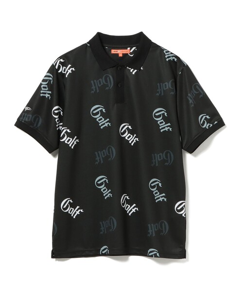 BEAMS GOLF(ビームスゴルフ)の「ORANGE LABEL / 総柄 ロゴ ポロシャツ(ポロシャツ・メンズ・ホワイト/ブラック・MEDIUM/LARGE/X-LARGE/SMALL)」の15枚目の写真