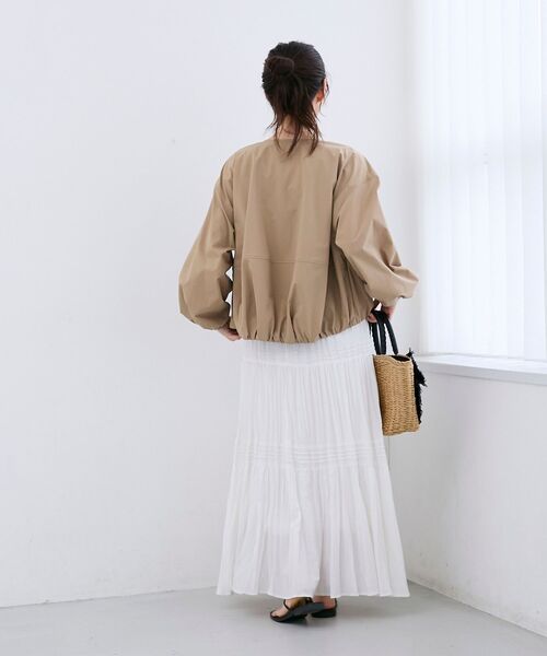 le.coeur blanc（ルクールブラン）の「エアータンブラーランダムプリーツスカート（スカート・レディース・ブラック/ライトグリーン/オフホワイト・38）」の13枚目の写真