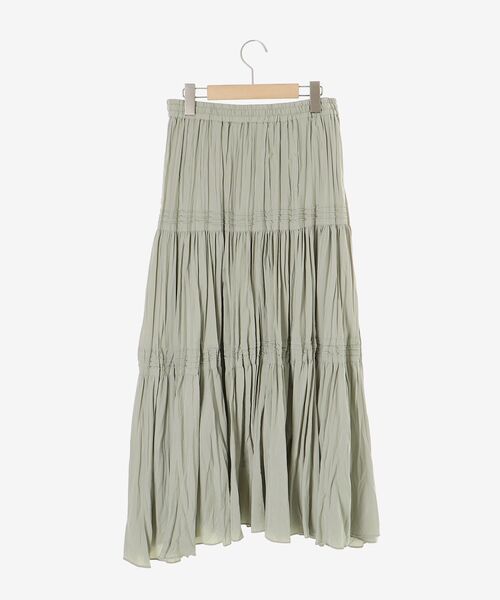 le.coeur blanc（ルクールブラン）の「エアータンブラーランダムプリーツスカート（スカート・レディース・ブラック/ライトグリーン/オフホワイト・38）」の22枚目の写真