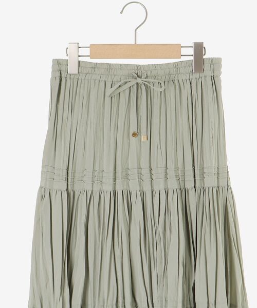 le.coeur blanc（ルクールブラン）の「エアータンブラーランダムプリーツスカート（スカート・レディース・ブラック/ライトグリーン/オフホワイト・38）」の21枚目の写真