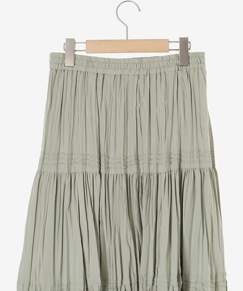 le.coeur blanc（ルクールブラン）の「エアータンブラーランダムプリーツスカート（スカート・レディース・ブラック/ライトグリーン/オフホワイト・38）」の20枚目の写真