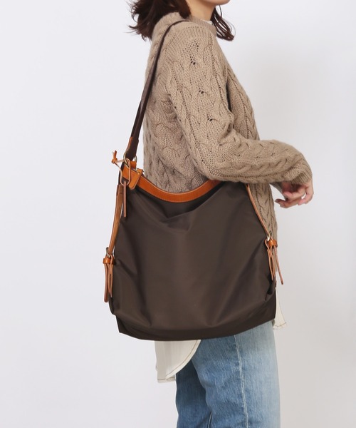 HALEINE（アレンヌ）の「[HALEINE]たつのレザー2way リュック 本革 日本製（バックパック/リュック・レディース・モカ/ブラック/ダークブラウン/レッド・FREE）」の3枚目の写真