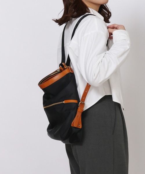 HALEINE（アレンヌ）の「[HALEINE]たつのレザー2way リュック 本革 日本製（バックパック/リュック・レディース・モカ/ブラック/ダークブラウン/レッド・FREE）」の19枚目の写真