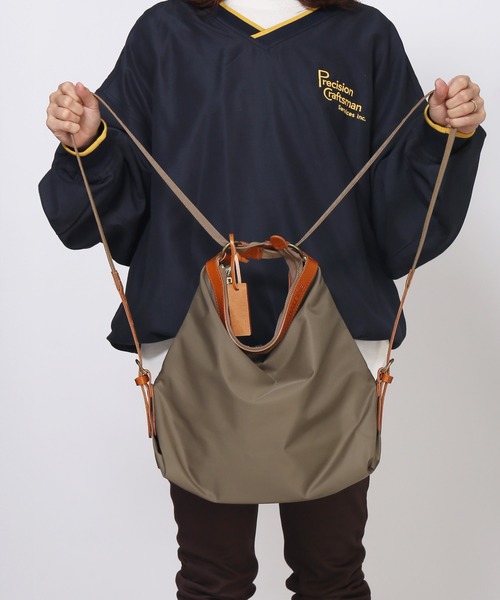 HALEINE（アレンヌ）の「[HALEINE]たつのレザー2way リュック 本革 日本製（バックパック/リュック・レディース・モカ/ブラック/ダークブラウン/レッド・FREE）」の9枚目の写真